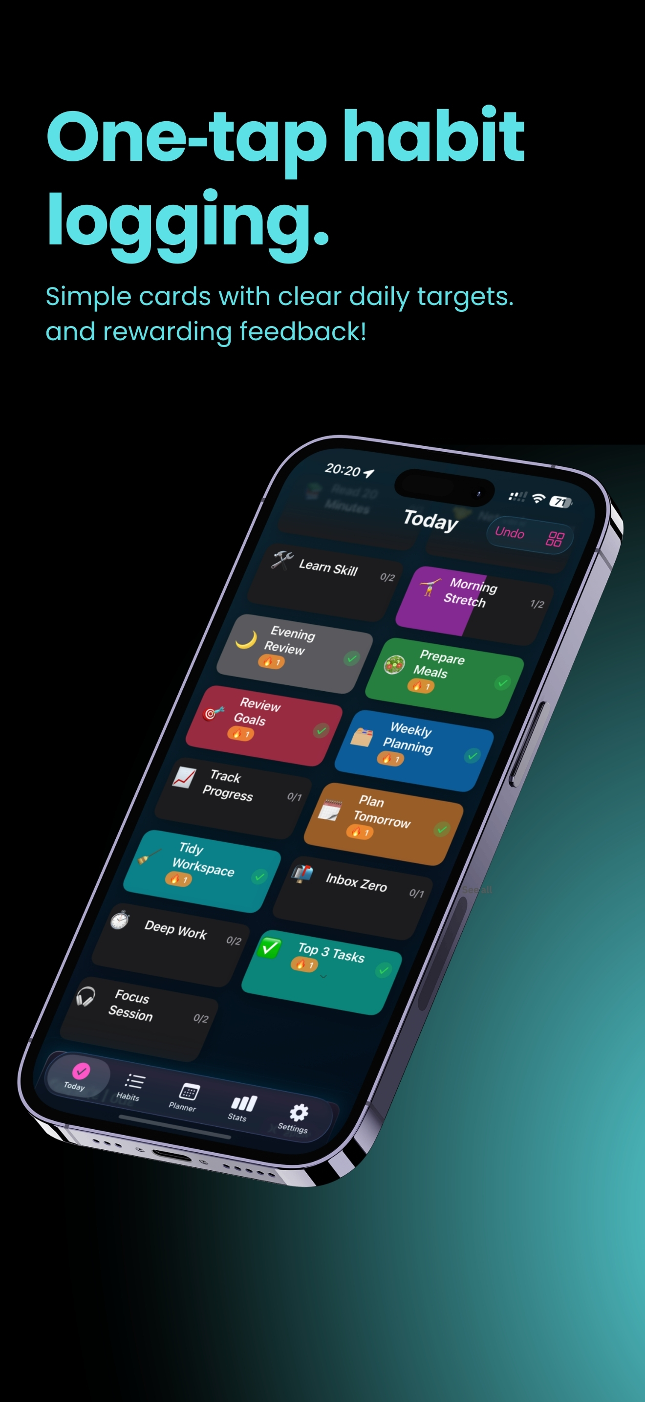 Habit OS - One Tap Check-in